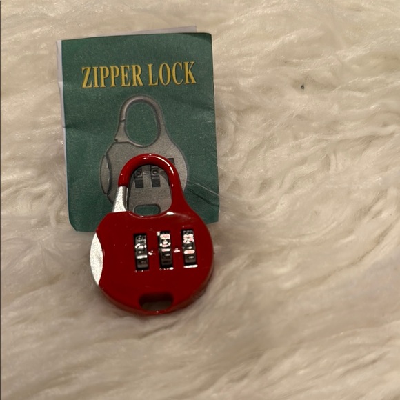 Red Zipper Lock - Picture 1 of 3